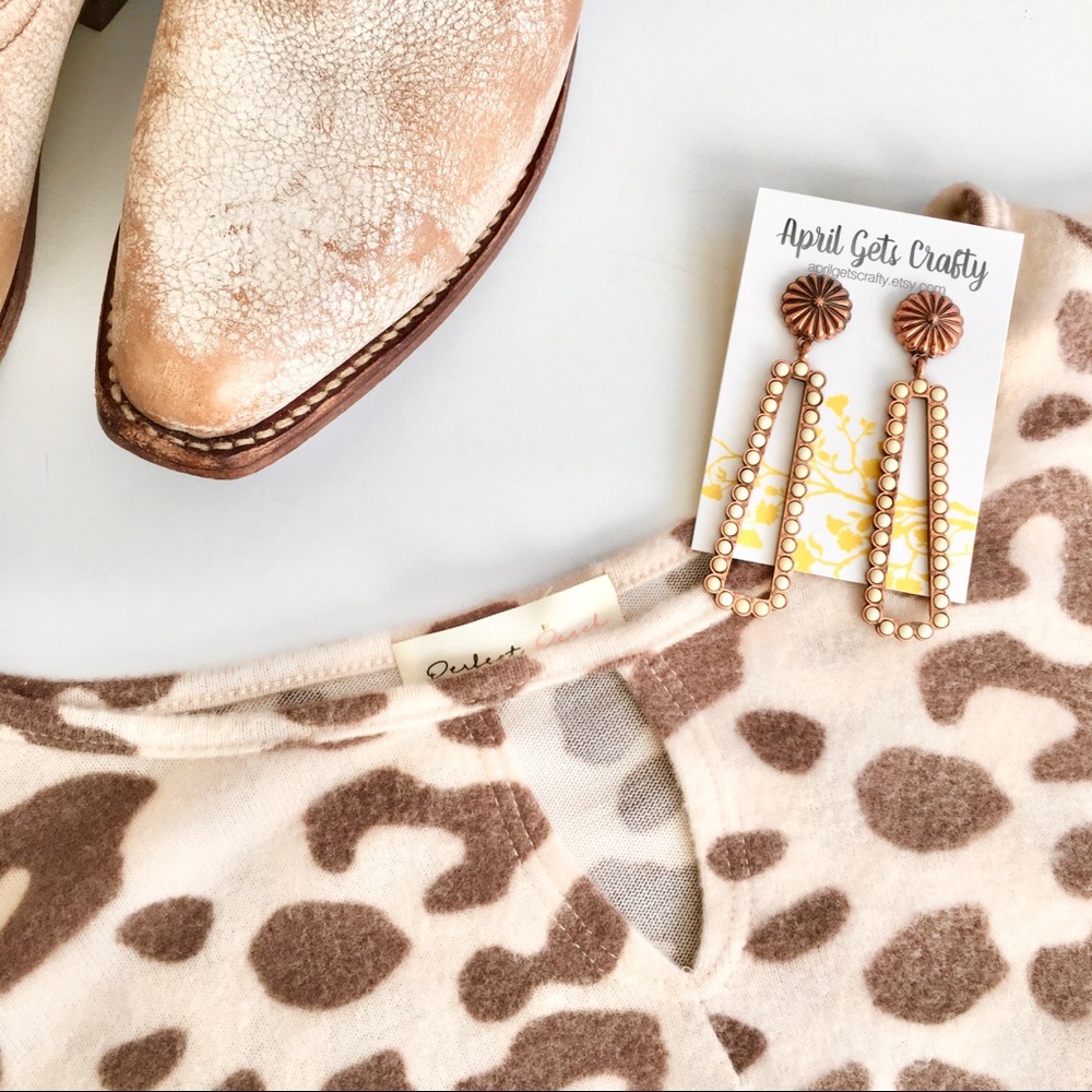 Western Copper Earrings